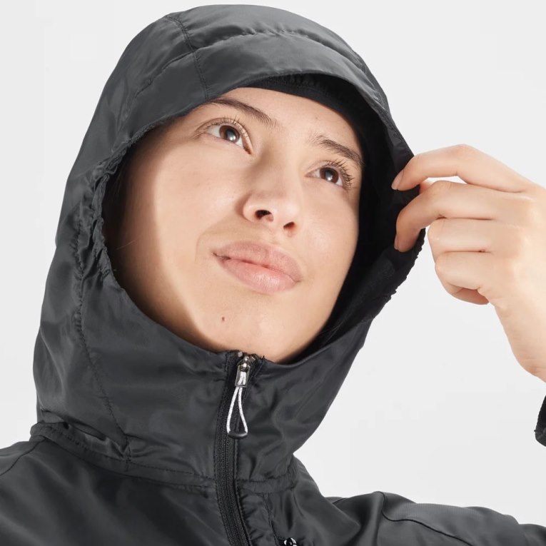 Salomon Bonatti Cross Wind Women's Shell Jackets Black | CA 37I29